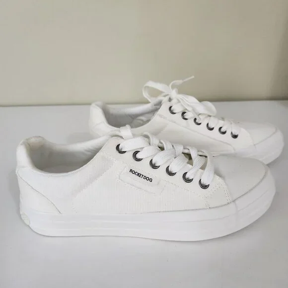 Rocket Dog Shoes New White Rocket Dog Canvas Fashion Sneakers